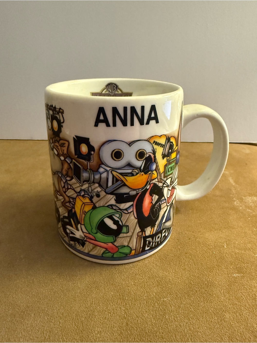 Vintage Warner Bros Studio Store ANNA Looney Tunes Coffee Mug Bugs Bunny